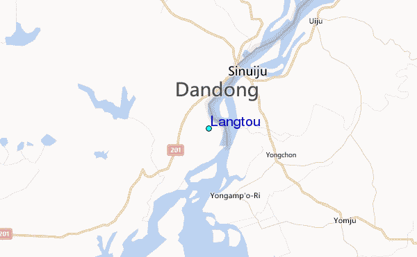 Langtou Tide Station Location Map