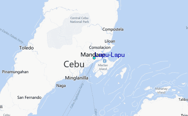 Lapu-Lapu Tide Station Location Map