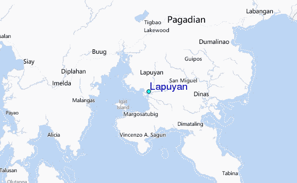Lapuyan Tide Station Location Map