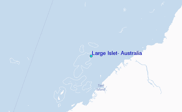 Large Islet, Australia Tide Station Location Map