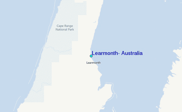 Learmonth, Australia Tide Station Location Map