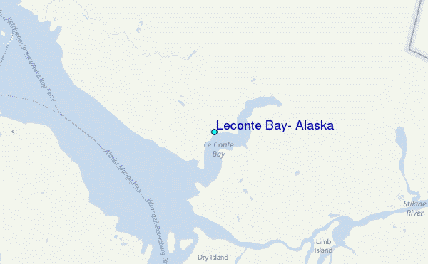 Leconte Bay, Alaska Tide Station Location Map