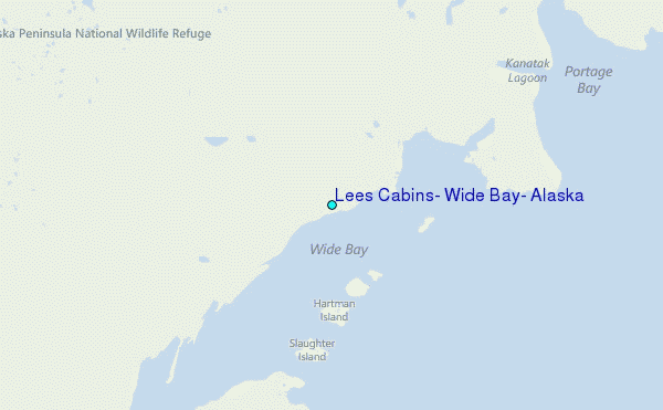 Lees Cabins, Wide Bay, Alaska Tide Station Location Map