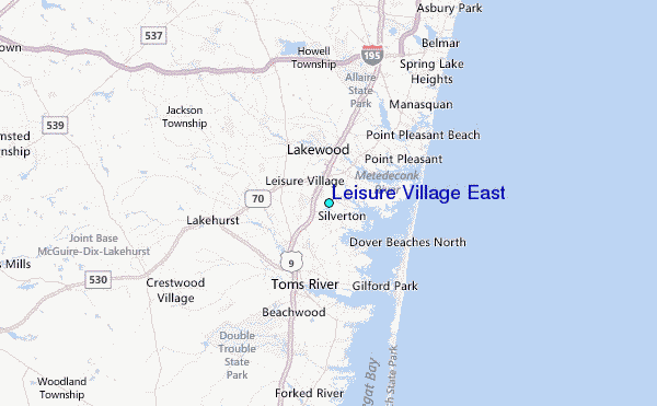 Leisure Village East Tide Station Location Map