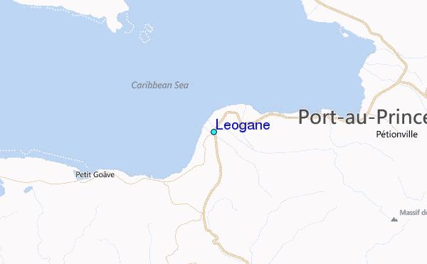 Leogane Tide Station Location Map