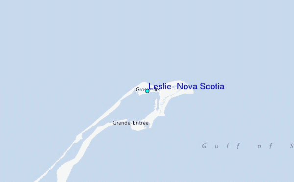 Leslie, Nova Scotia Tide Station Location Map