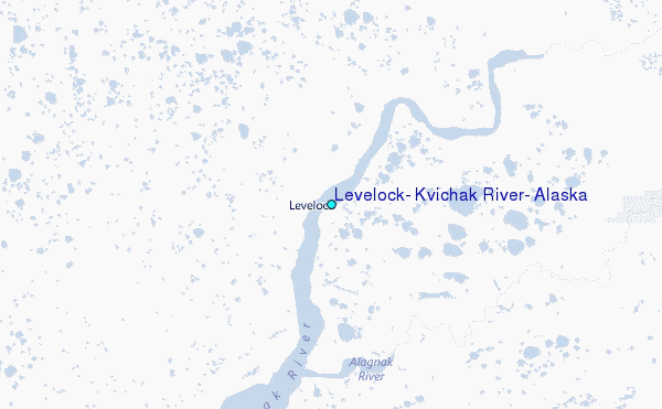 Levelock, Kvichak River, Alaska Tide Station Location Map