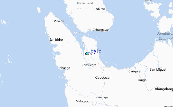 Leyte Tide Station Location Map