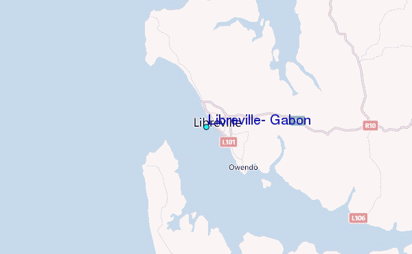 Libreville, Gabon Tide Station Location Map