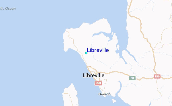 Libreville Tide Station Location Map