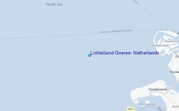 Lichteiland Goeree, Netherlands Tide Station Location Map