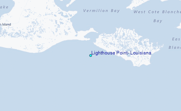 Lighthouse Point, Louisiana Tide Station Location Map