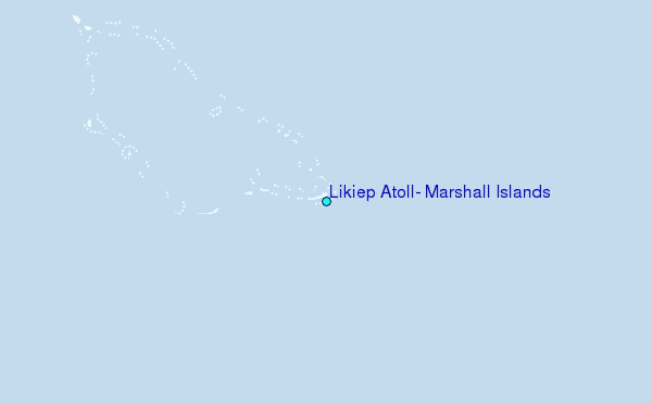 Likiep Atoll, Marshall Islands Tide Station Location Map
