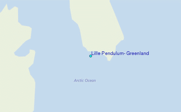 Lille Pendulum, Greenland Tide Station Location Map