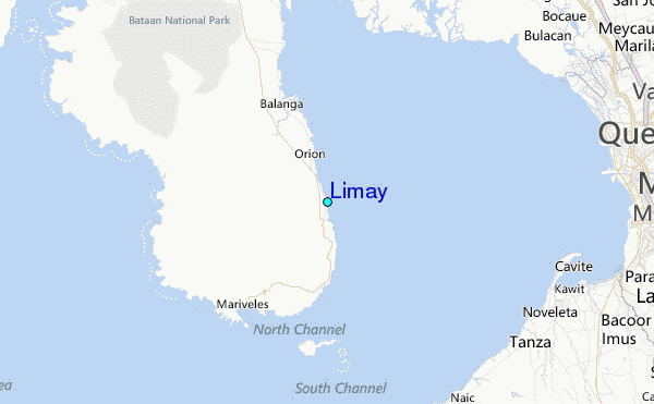 Limay Tide Station Location Map