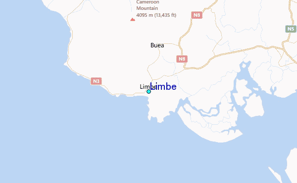 Limbe Tide Station Location Map