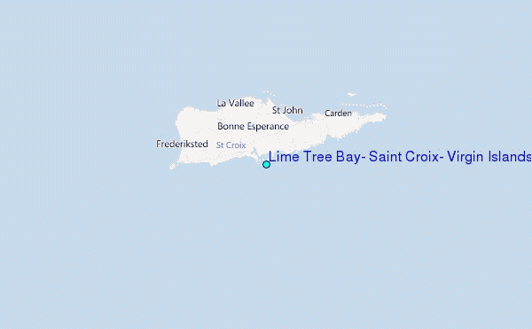 Lime Tree Bay, Saint Croix, Virgin Islands Tide Station Location Map