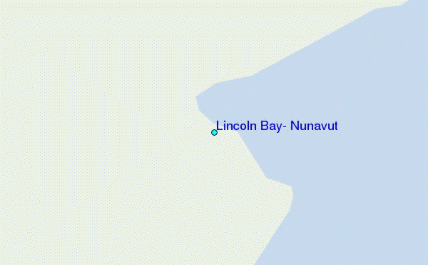 Lincoln Bay, Nunavut Tide Station Location Map