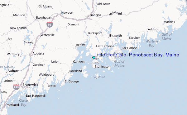 Little Deer Isle Penobscot Bay Maine Tide Station Location Guide