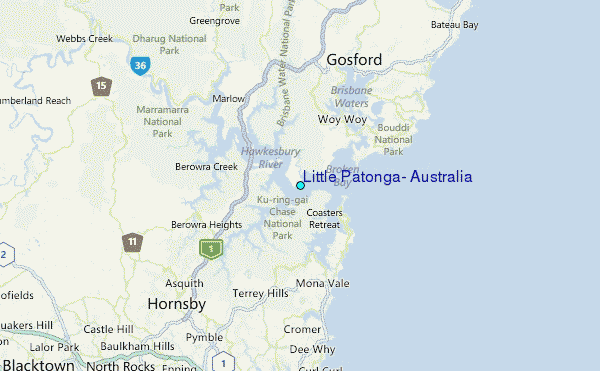 Little Patonga, Australia Tide Station Location Map