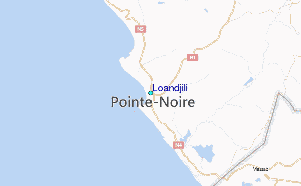 Loandjili Tide Station Location Map