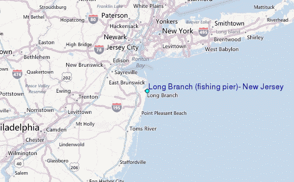 Map and Nautical Charts of Long Branch (fishing pier), NJ – US Harbors