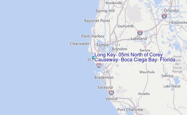 Long Key 0 5mi North of Corey - Long Key 0point5mi North Of Corey Causeway Boca Ciega Bay Florida.8 
