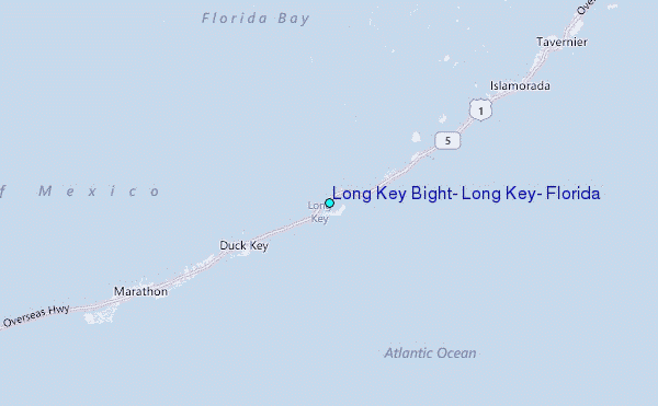 Long Key Bight, Long Key, Florida Tide Station Location Map