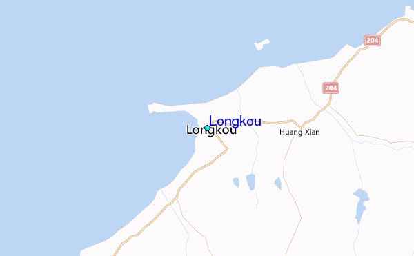 Longkou Tide Station Location Map