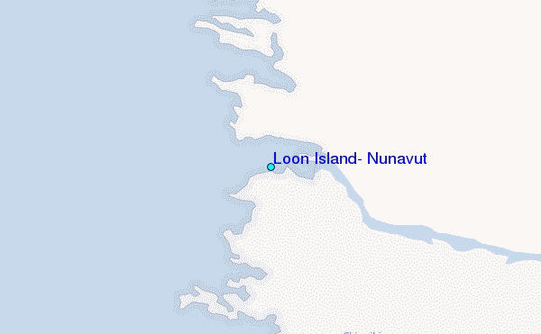 Loon Island, Nunavut Tide Station Location Map