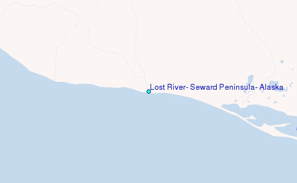 Lost River, Seward Peninsula, Alaska Tide Station Location Map