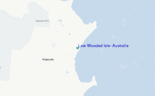 Low Wooded Isle, Australia Tide Station Location Map