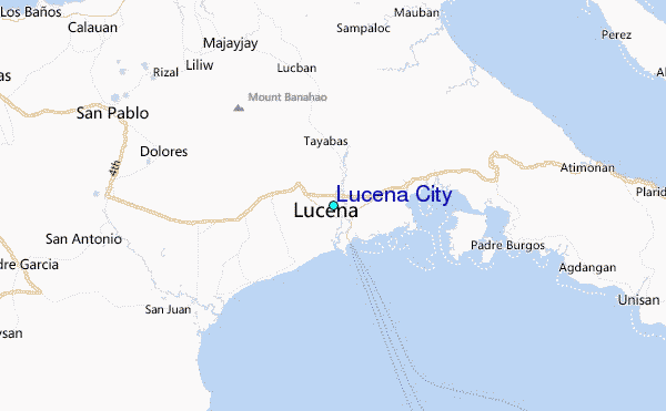 Lucena City Tide Station Location Map