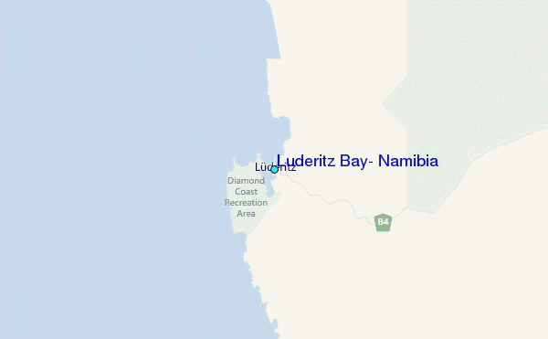 Luderitz Bay, Namibia Tide Station Location Map