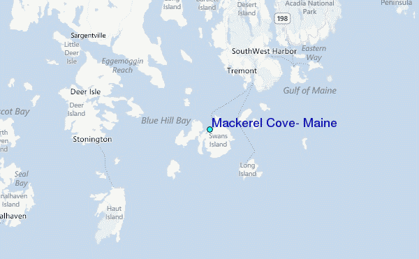 Mackerel Cove, Maine Tide Station Location Map