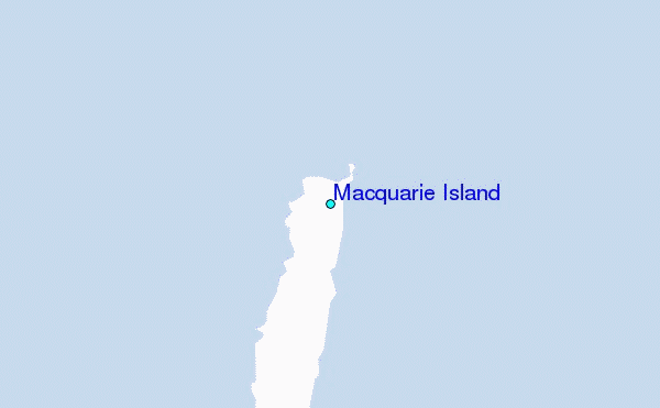 Macquarie Island Tide Station Location Map
