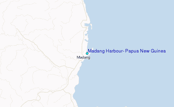 Madang Harbour, Papua New Guinea Tide Station Location Map