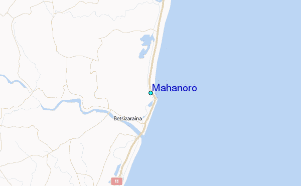 Mahanoro Tide Station Location Map