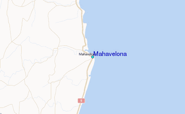 Mahavelona Tide Station Location Map
