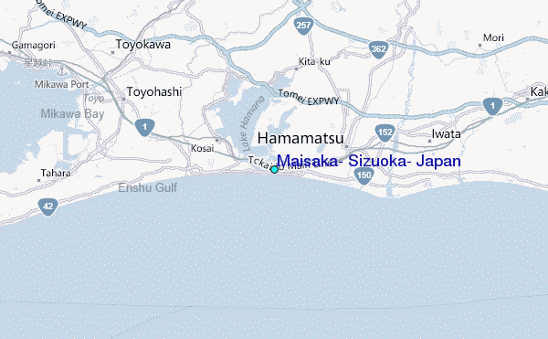 Maisaka, Sizuoka, Japan Tide Station Location Map
