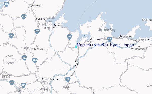 Maizuru (Nisi Ko), Kyoto, Japan Tide Station Location Map