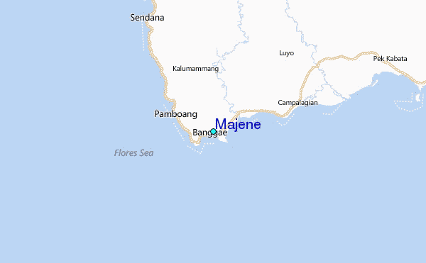 Majene Tide Station Location Map