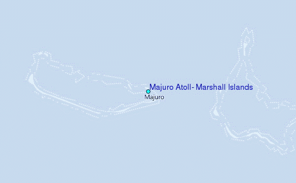 Majuro Atoll, Marshall Islands Tide Station Location Map