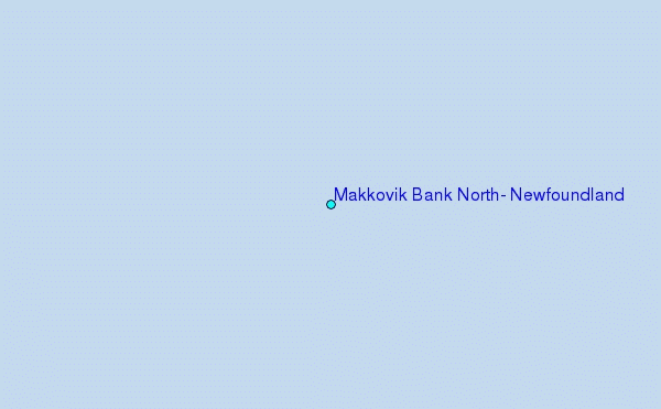 Makkovik Bank North, Newfoundland Tide Station Location Map
