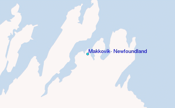 Makkovik, Newfoundland Tide Station Location Map
