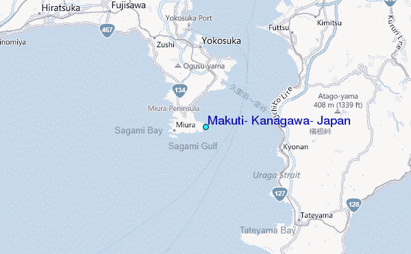 Makuti, Kanagawa, Japan Tide Station Location Map