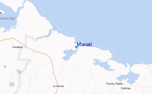 Manati Tide Station Location Map