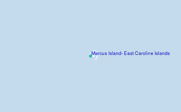 Marcus Island, East Caroline Islands Tide Station Location Map