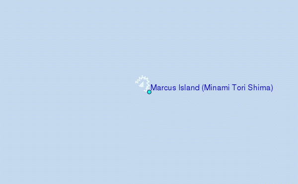 Marcus Island (Minami Tori Shima) Tide Station Location Map