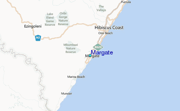 Margate Tide Station Location Map
